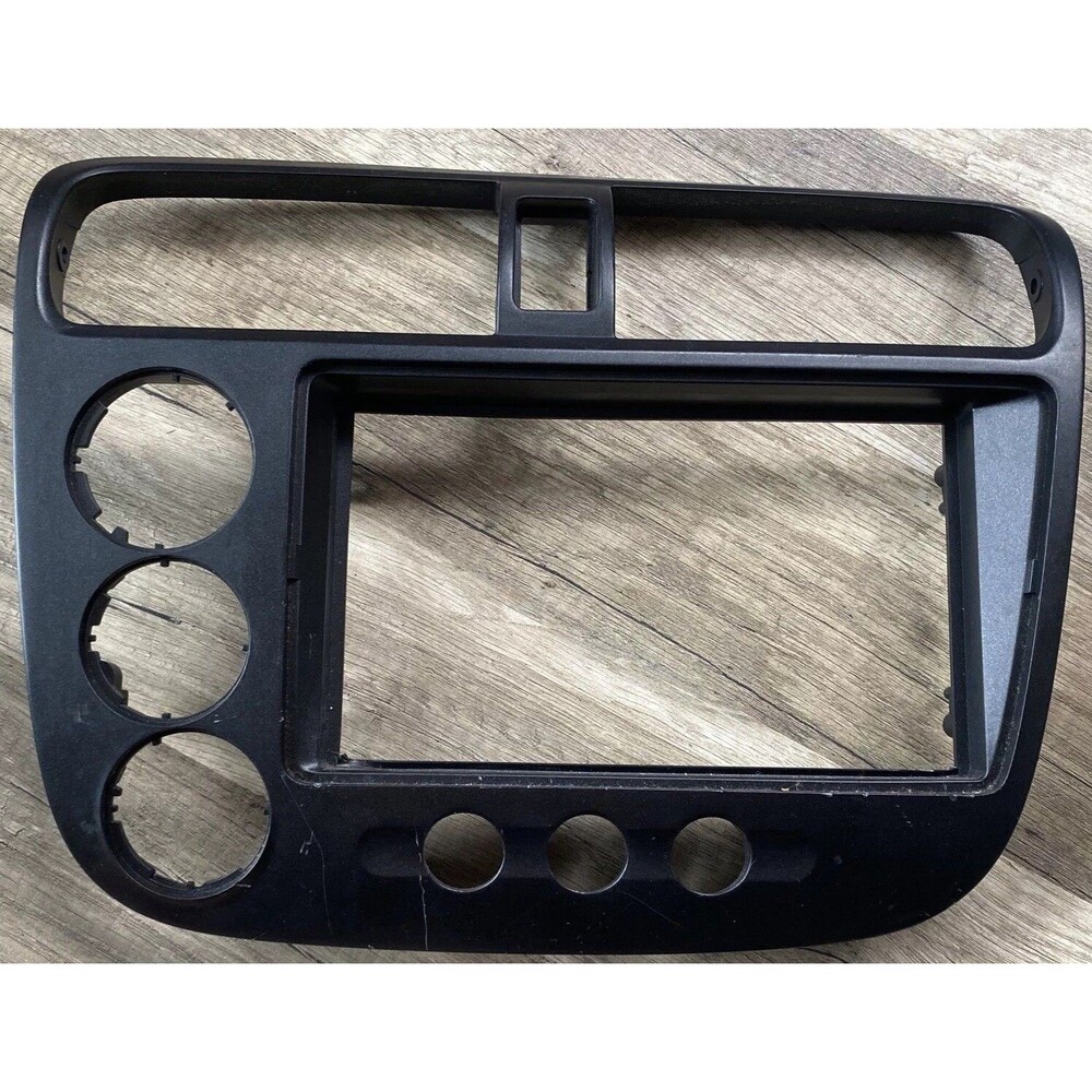 01-05 CIVIC DASH RADIO SURROUND BEZEL TRIM PANEL CLIMATE CONTROL ASSEMBLY OEM